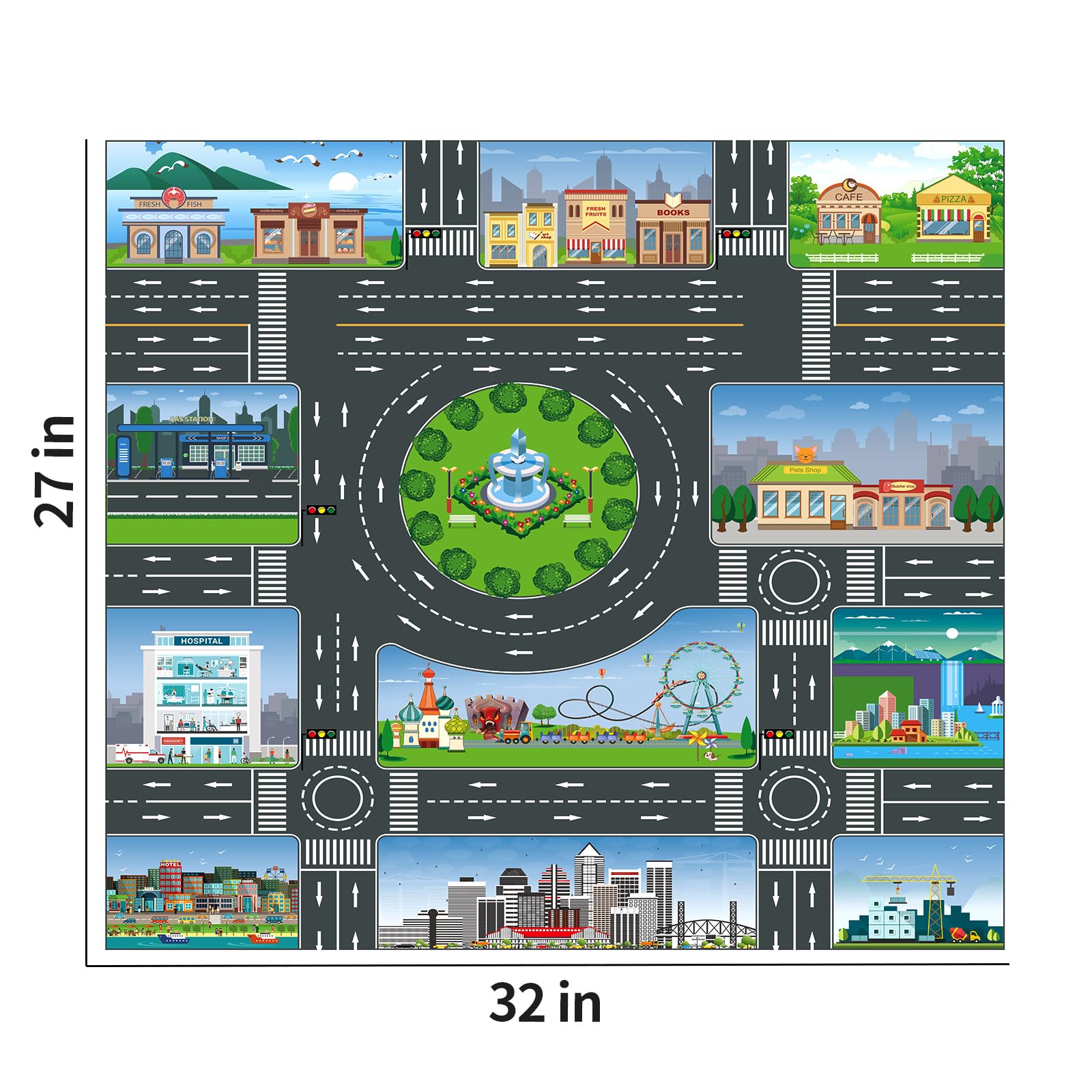 TEMI Die-Cast Construction Toy Car Carrier Set with Play Mat - Alloy Metal Truck Toys for Toddlers & Kids Ages 3-9 (Boys & Girls) | Perfect for Pretend Play, Birthday Gifts & Early Learning Activities