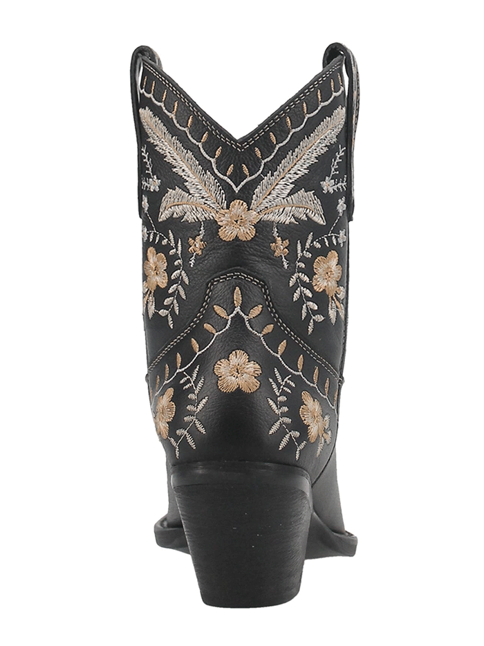 Dingo DI748 Women's Primrose Ankle Western Bootie - Black Cowgirl Boots for Country Dancing & Casual Outfits