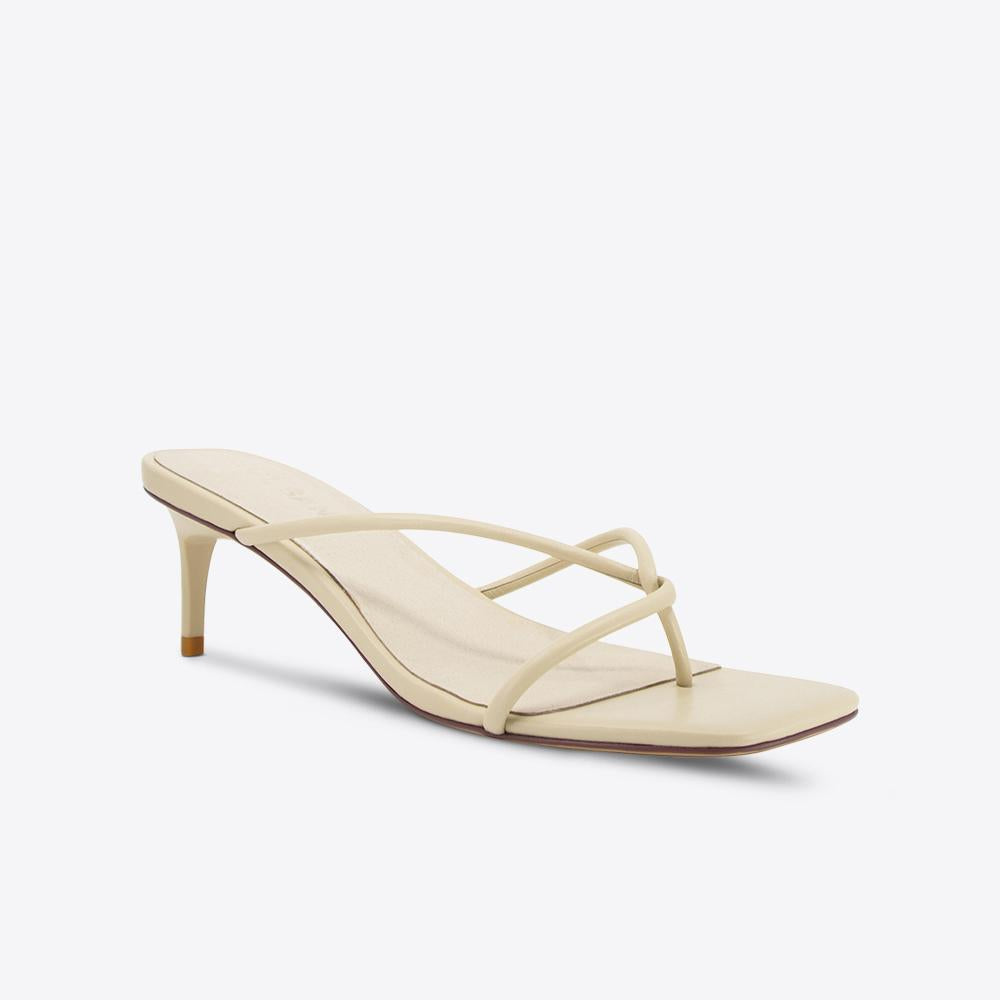 Chrissy Mule Parchment Slippers - Comfortable Women's House Shoes for Indoor & Outdoor Wear - Perfect for Home, Office, and Relaxation