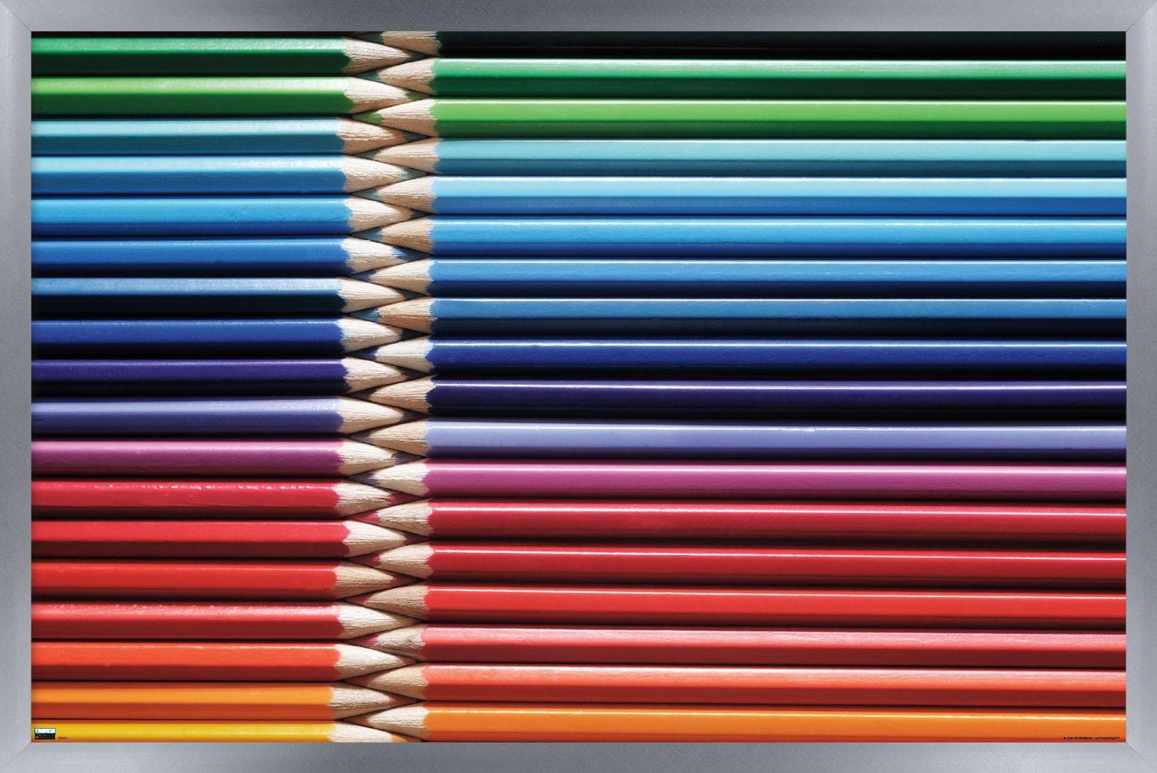 Trends International Tom Quartermaine Colored Pencils Wall Art Poster - 22.375