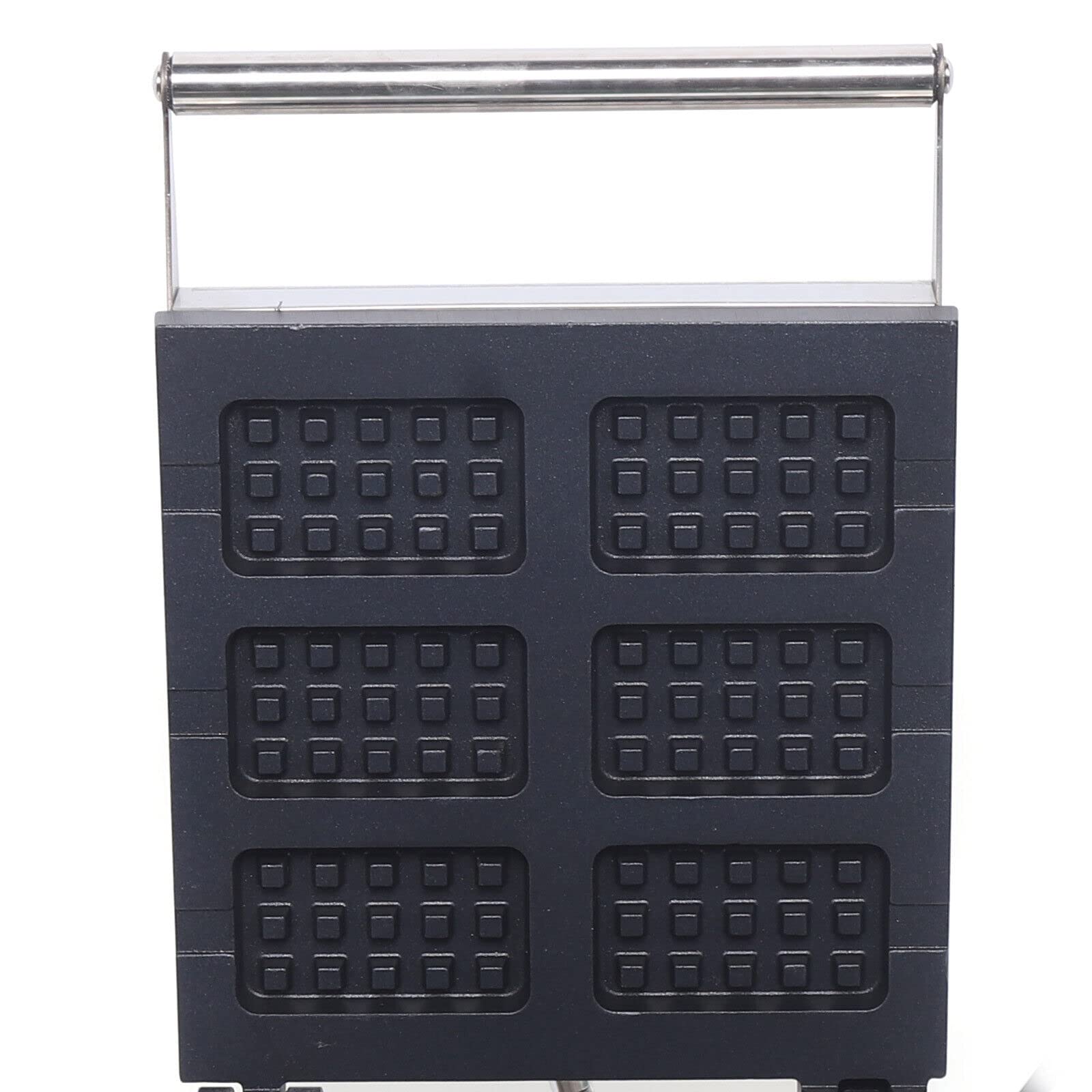Commercial Electric Waffle Maker - 1500W Belgian Waffle Iron with 6 Grids & Double-Sided Nonstick Plates for Restaurants, Bakeries, Cafes & Home Use - Perfect for Breakfast, Brunch, Desserts & Catering Events