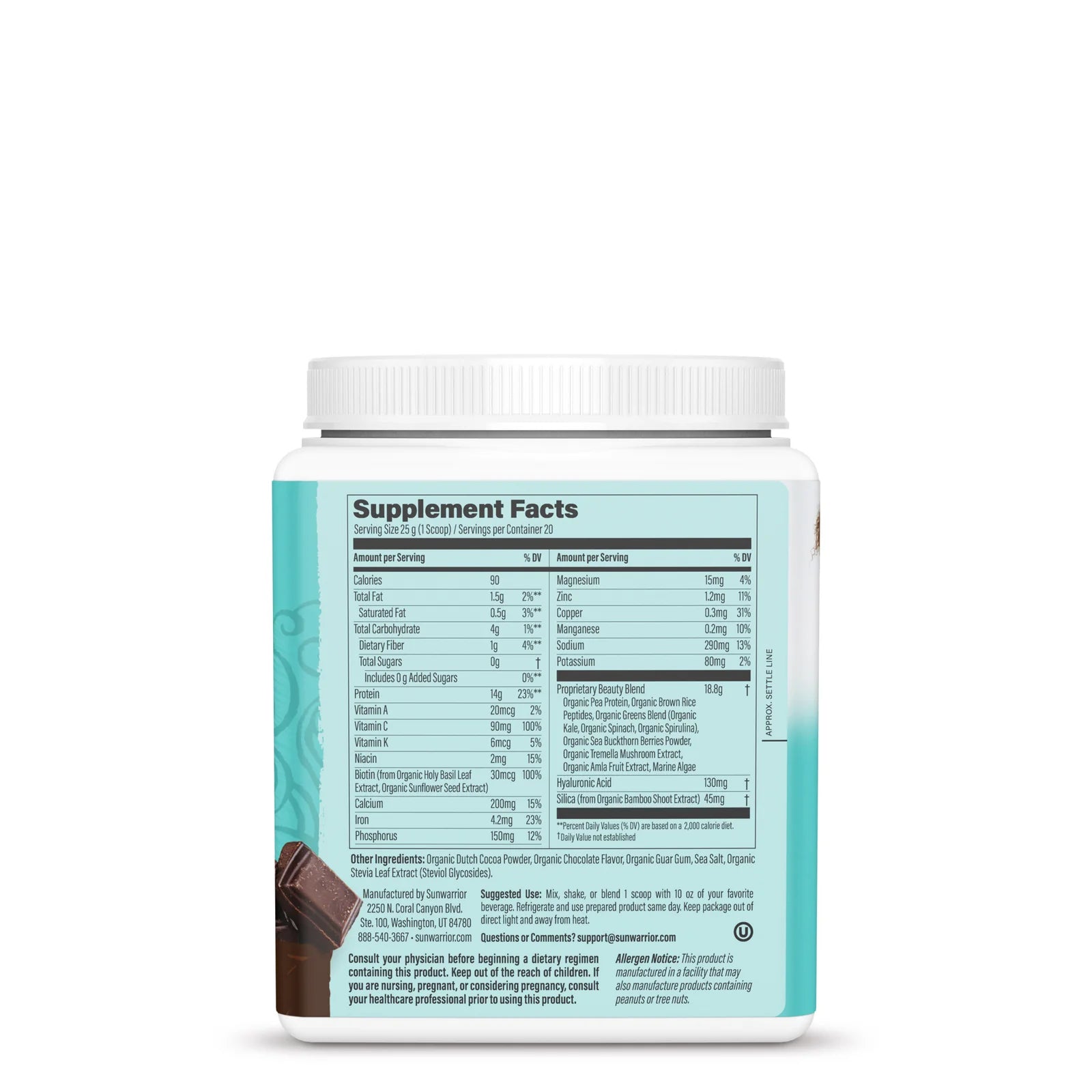 Sunwarrior Collagen Building Protein Peptides Powder - Vegan Collagen Booster for Skin, Hair & Nails - Supports Joint Health & Anti-Aging - Perfect for Smoothies, Coffee & Baking (Gluten-Free, Dairy-Free)