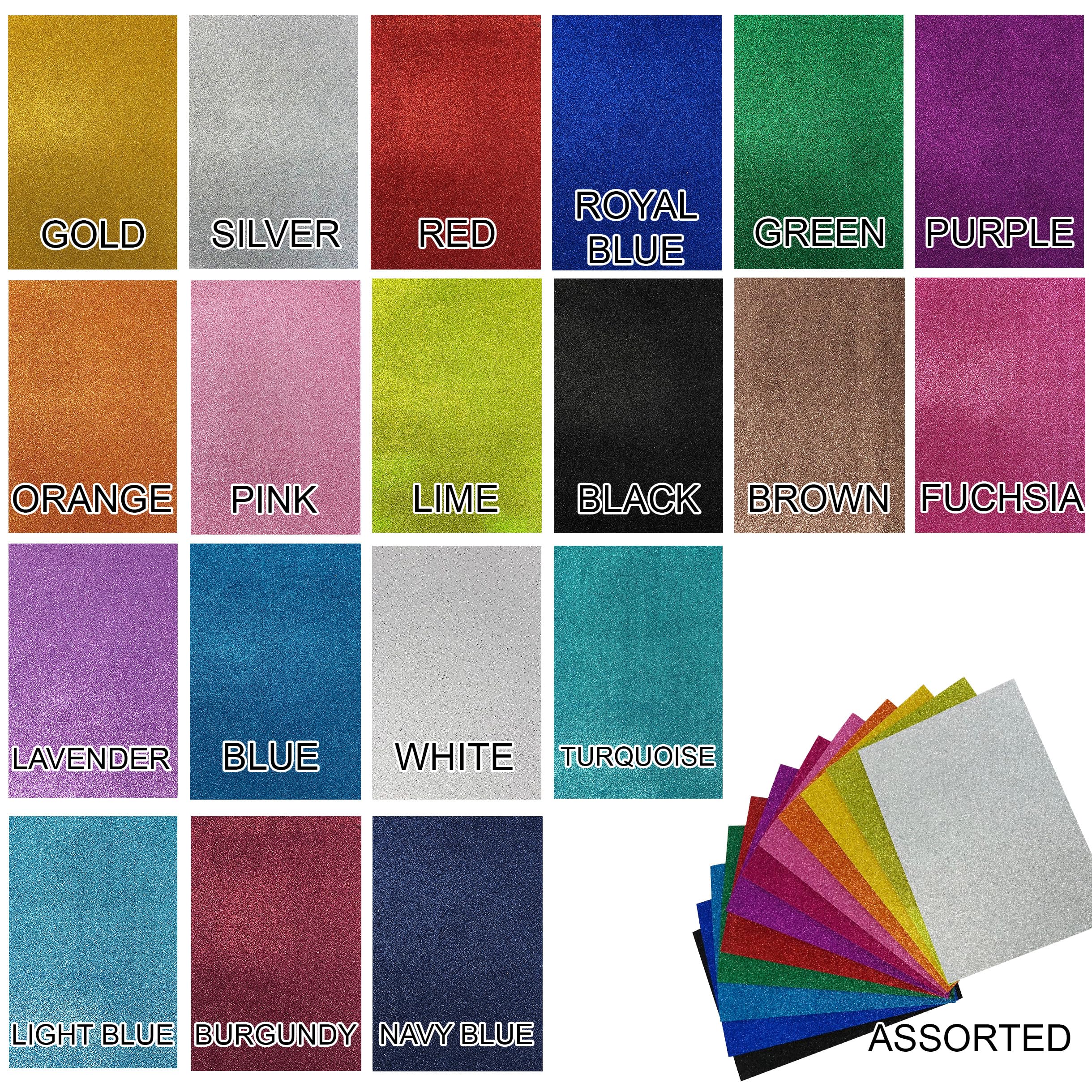 Allgala X-Large Glitter EVA Foam Sheets - 12 Pack (12x16 inch/30x40cm) - Pink - Perfect for Arts & Crafts, DIY Projects, Classroom Supplies, Back to School & Art Class - Ideal for Scrapbooking, Home Decor, Kids Activities & Party Decorations