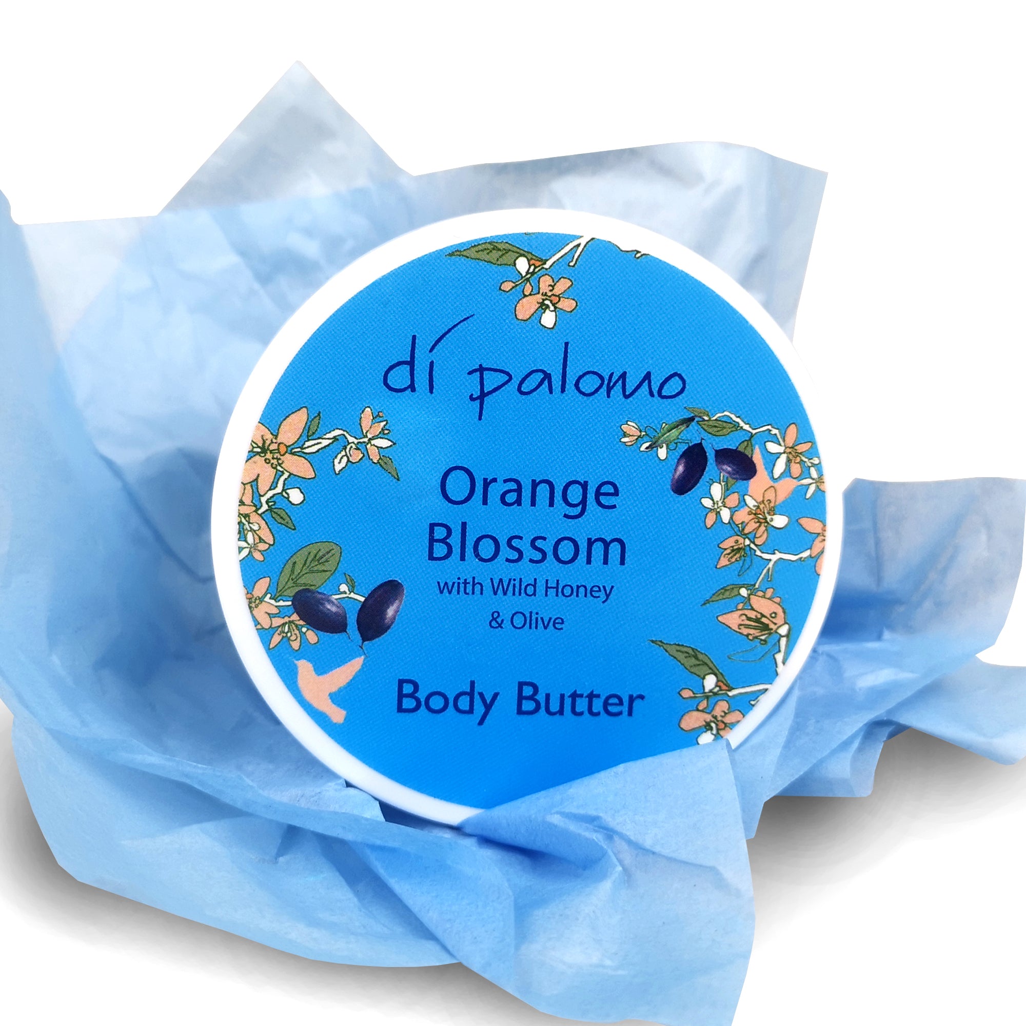 Di Palomo Orange Blossom Body Butter - 200ml Hydrating & Nourishing Moisturizer for Dry Skin | Perfect for Daily Use & Spa Nights