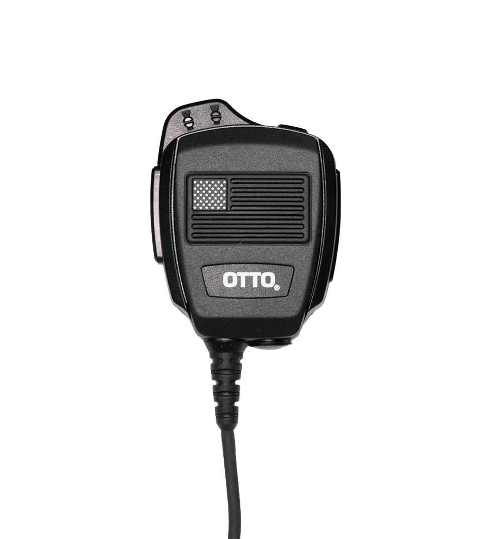 V2 R2MF5112 OTTO Revo Speaker Mic for Motorola APX/TRBO Two-Way Radios - Standard Flag Model - Hands-Free Communication for Public Safety & Construction Workers