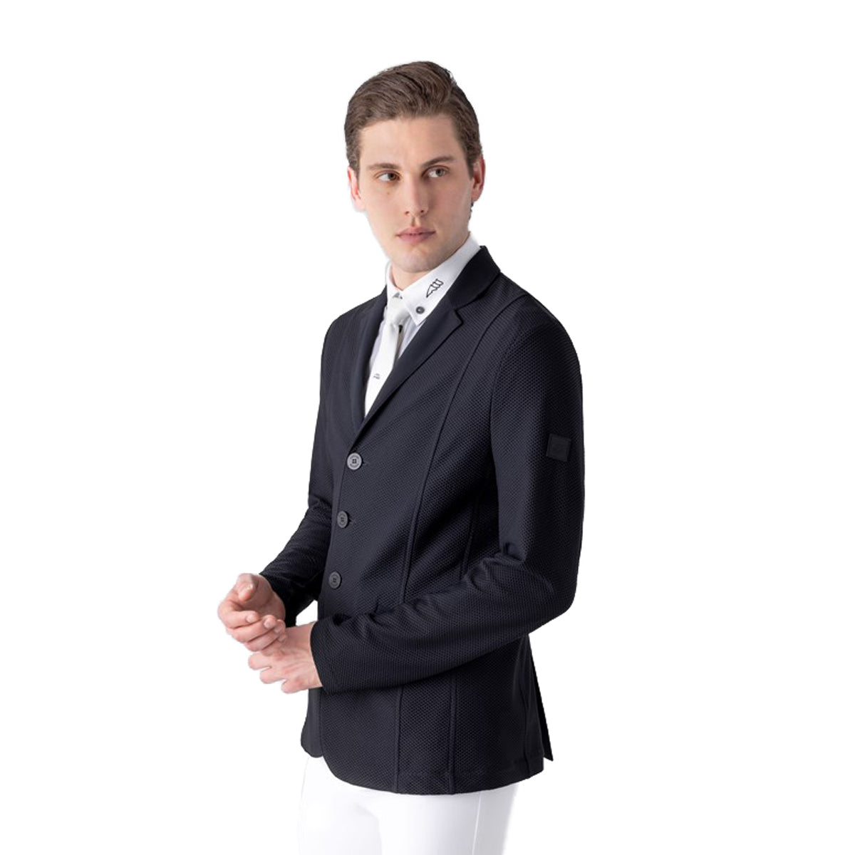 Equiline Men's CemesC Unlined Mesh Show Coat - Breathable & Lightweight Equestrian Riding Jacket for Horse Shows & Training