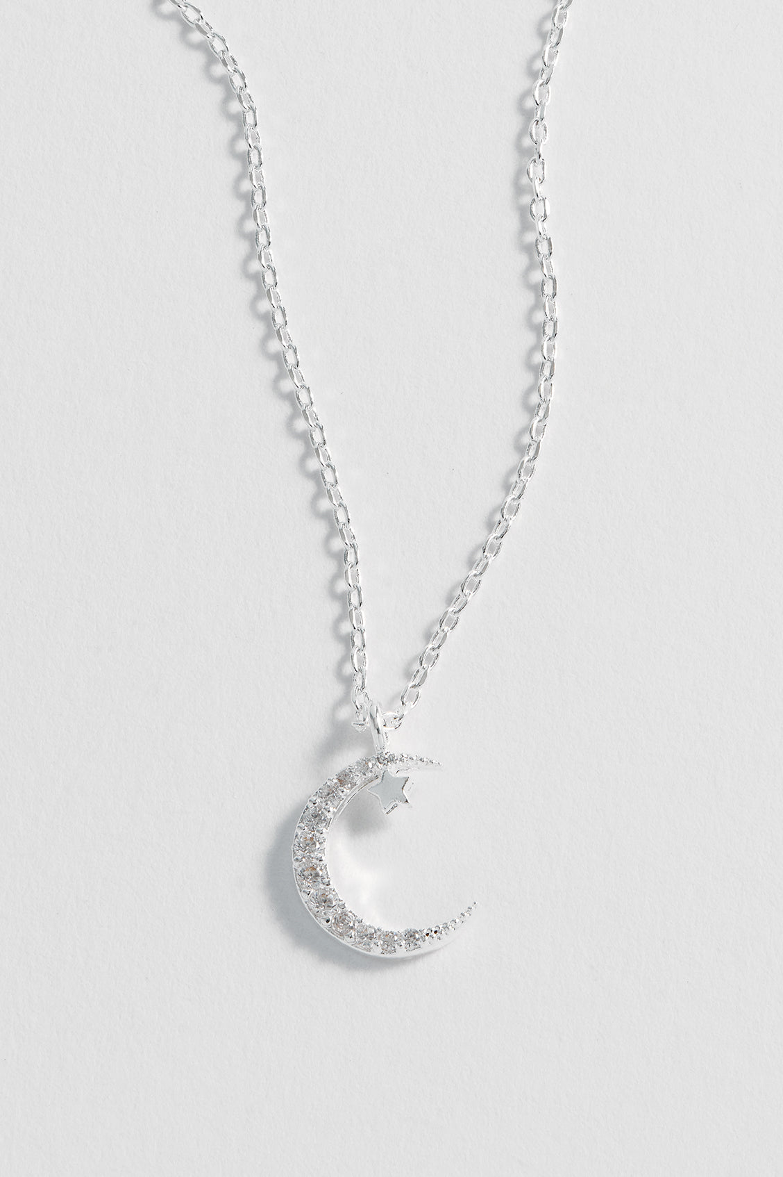 Moon and Star Necklace for Women - Elegant Celestial Jewelry Gift for Her - Perfect for Birthday, Anniversary & Everyday Wear