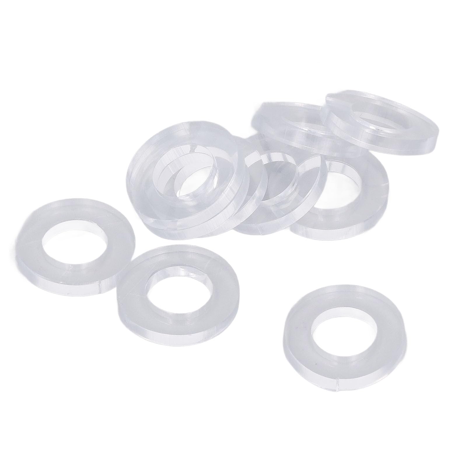10PCS CO2 Regulator Washers & Gaskets - Silicone Seals & Rubber O-Rings for Soda Machine, CO2 Cylinder Exchange, Carbonator - Compatible with Soda Makers, Keg Systems, Home Brewing & Commercial Beverage Dispensing