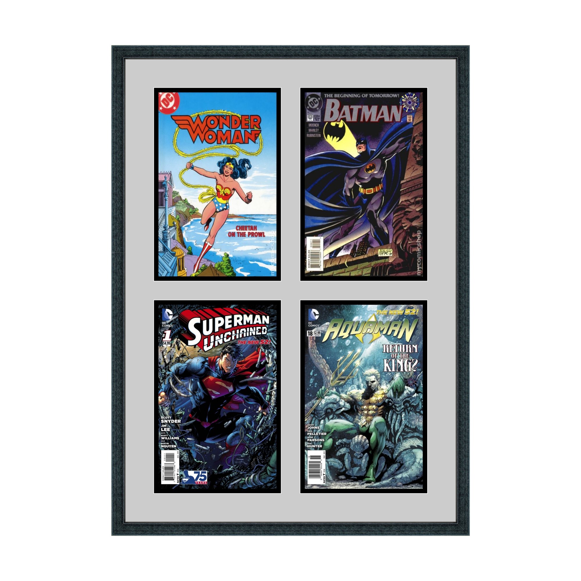 Premium Comic Book Display Frames - Set of 4 with UV Protection | Perfect for Collectibles, Home Decor & Gift Giving