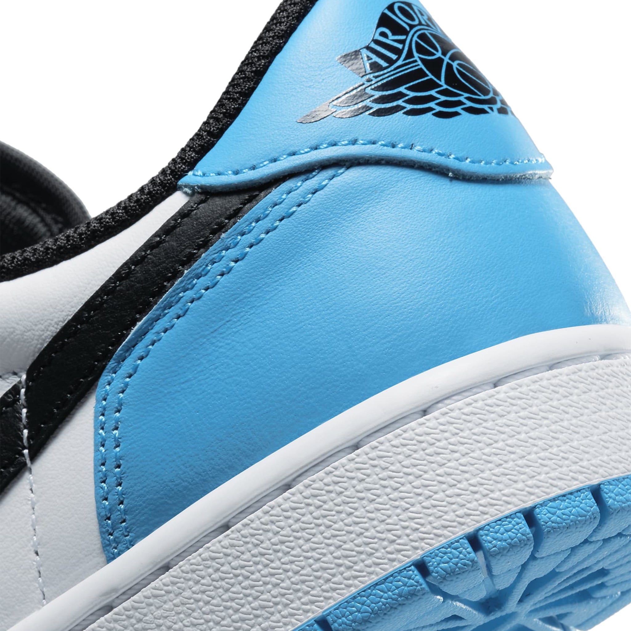 Air Jordan 1 Low Women's Sneakers - Black & Dark Powder Blue Basketball Shoes for Casual Wear & Street Style