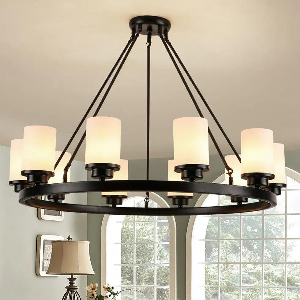 Modern Black Glass Pendant Light with Multi-Light Design - Perfect for Kitchen Island, Dining Room, and Living Room Lighting
