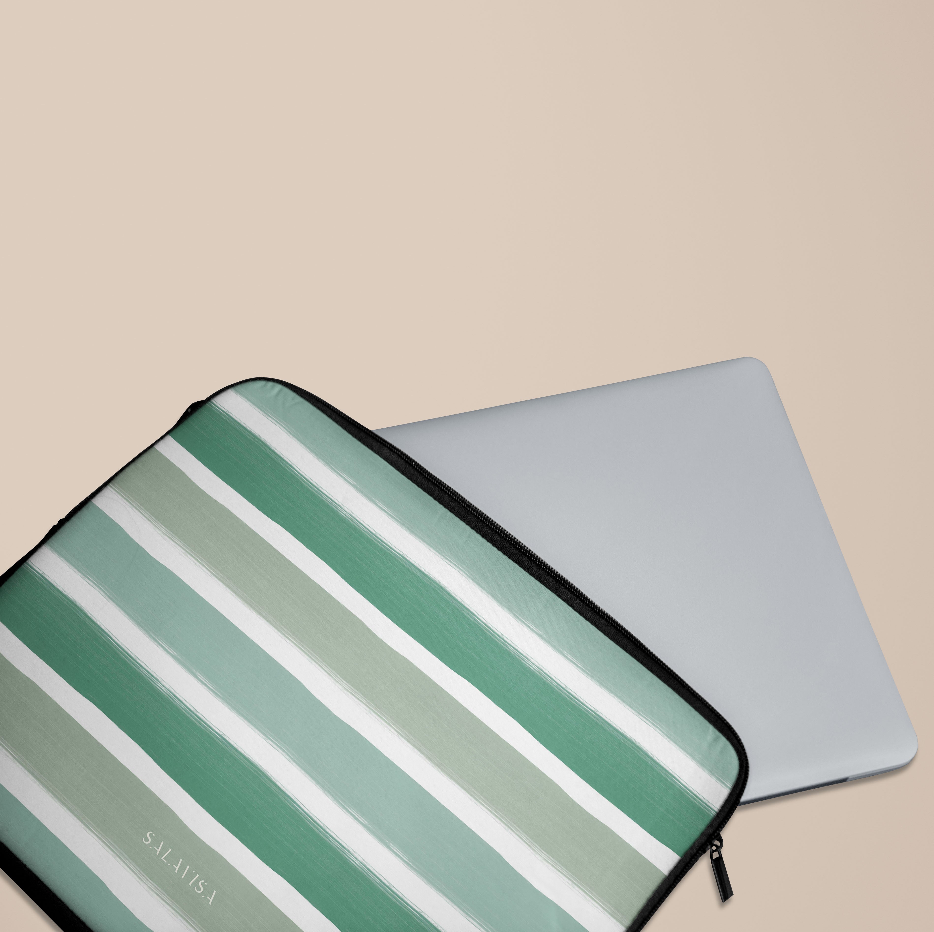 Premium Mint Green Laptop Sleeve with Shockproof Protection - 13-15 Inch Laptop Case for MacBook, Dell, HP - Perfect for Office, Travel & School Use