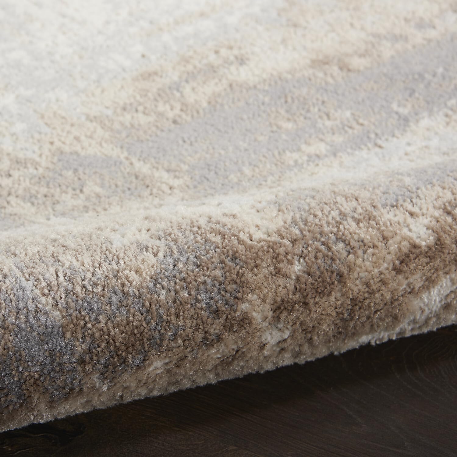 Nourison Elation Abstract Grey Ivory 9' x 12' Area Rug - Easy to Clean, Non-Shedding, Stain Resistant - Perfect for Bedroom, Living Room, Dining Room & Kitchen Decor (9x12)