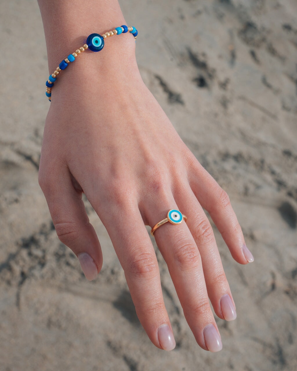 Evil Eye Bead Bracelet for Women - Sibyl Enamel Protection Jewelry for Good Luck & Positive Energy | Perfect for Gifts, Meditation & Everyday Wear