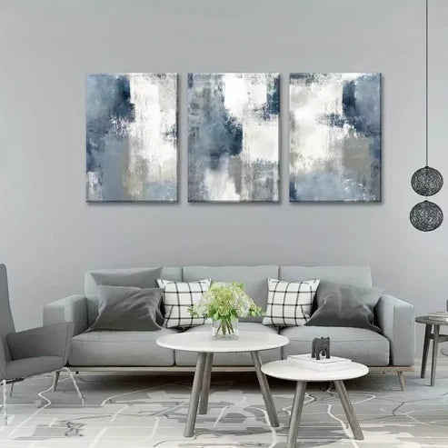 3-Piece Abstract Art Canvas Wall Decor Set - 60x90cm Framed Prints, High-Quality Australian-Made Ready-to-Hang Artwork for Living Room, Bedroom & Office Decor