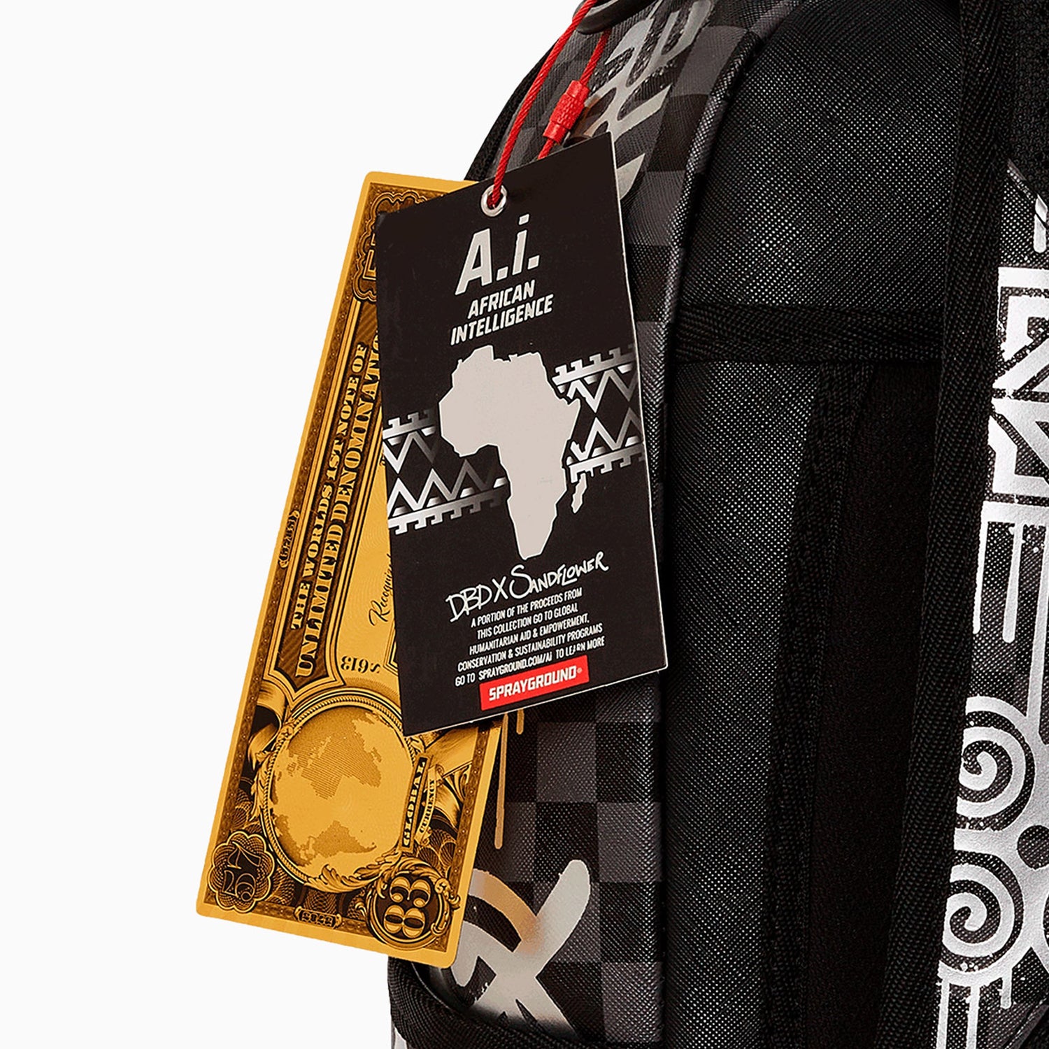 African Intelligence 9 Power Glyphics Backpack - Stylish & Durable School & Travel Backpack for Students & Professionals | Perfect for College, Work & Outdoor Adventures