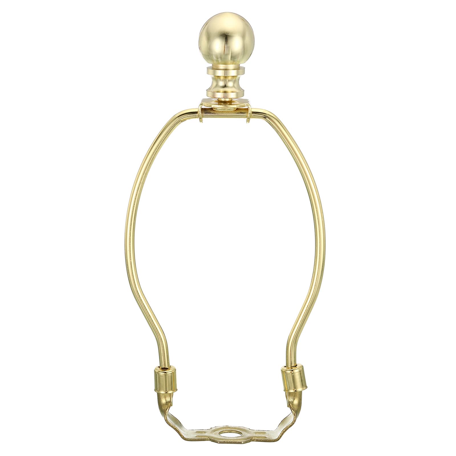 PATIKIL 6 Inch Gold Lamp Harp Kit with Finial - Detachable Shade Bracket Holder for DIY Table & Floor Lamps - Perfect for Home Office Decor and Lighting Projects