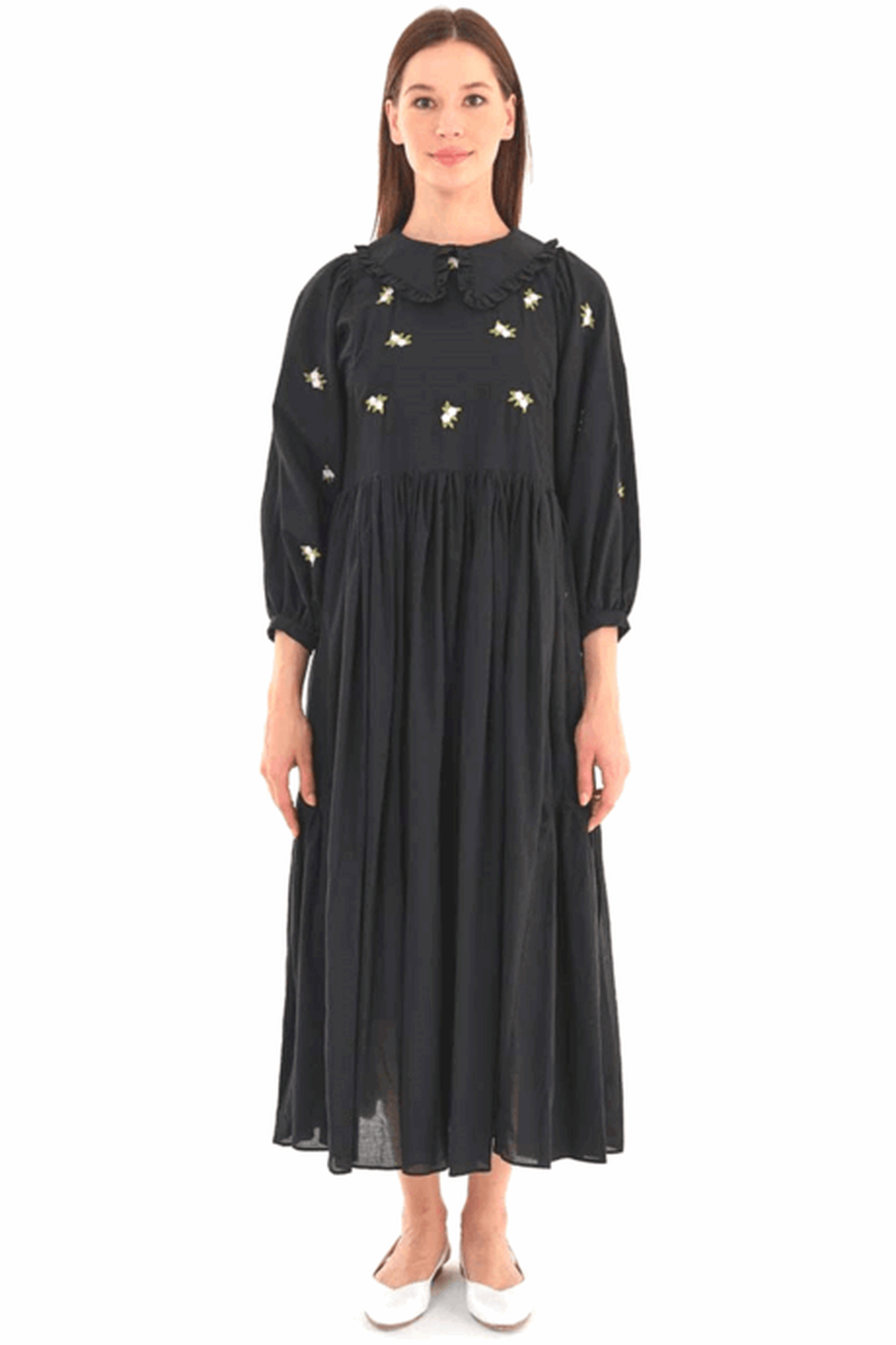 Evelyn Bohemian Summer Dress - 100% Cotton Flowy Maxi Dress for Women | Beach Vacation, Music Festival & Casual Outfit