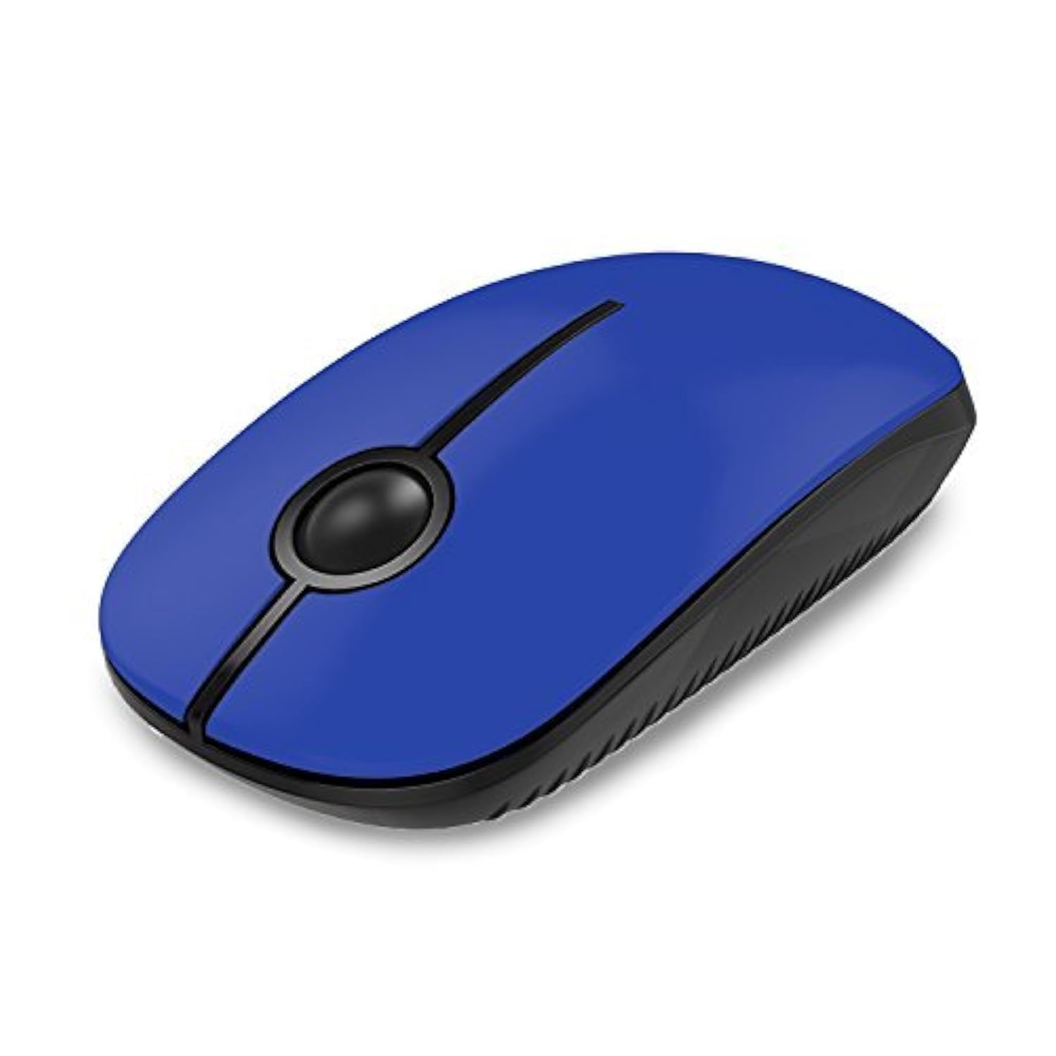 VssoPlor Wireless Mouse - 2.4G Slim Portable Computer Mouse with Nano Receiver for Laptop, PC, MacBook - Ergonomic Design for Office Work, Gaming & Travel (Black Blue)