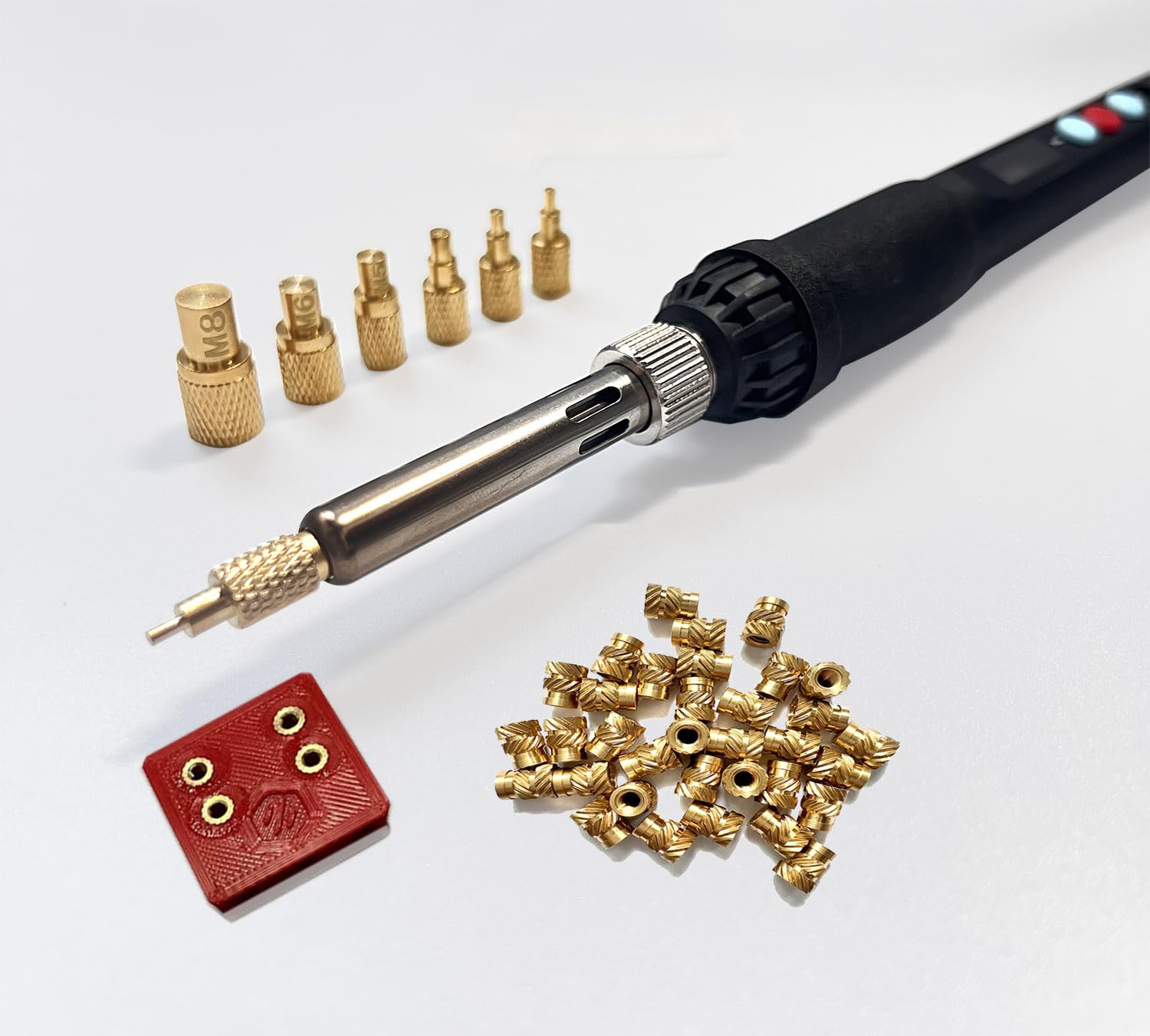 60W Digital Soldering Iron Kit with Adjustable Temperature & 5 Extra Tips - Perfect for Electronics Repair, DIY Projects, and PCB Soldering