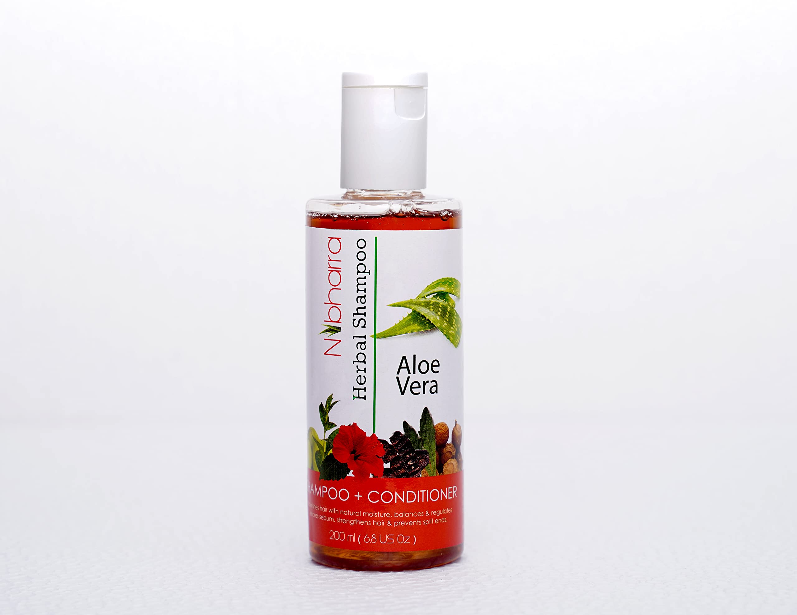 Nibharra Herbal Hair Shampoo & Conditioner with Aloe Vera - 200ml Natural Hair Care for Women | Deep Cleansing & Moisturizing for Dry, Damaged Hair | Daily Use & Salon Quality Results