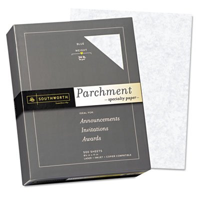 Premium Blue Parchment Specialty Paper - 24 lbs, 8.5