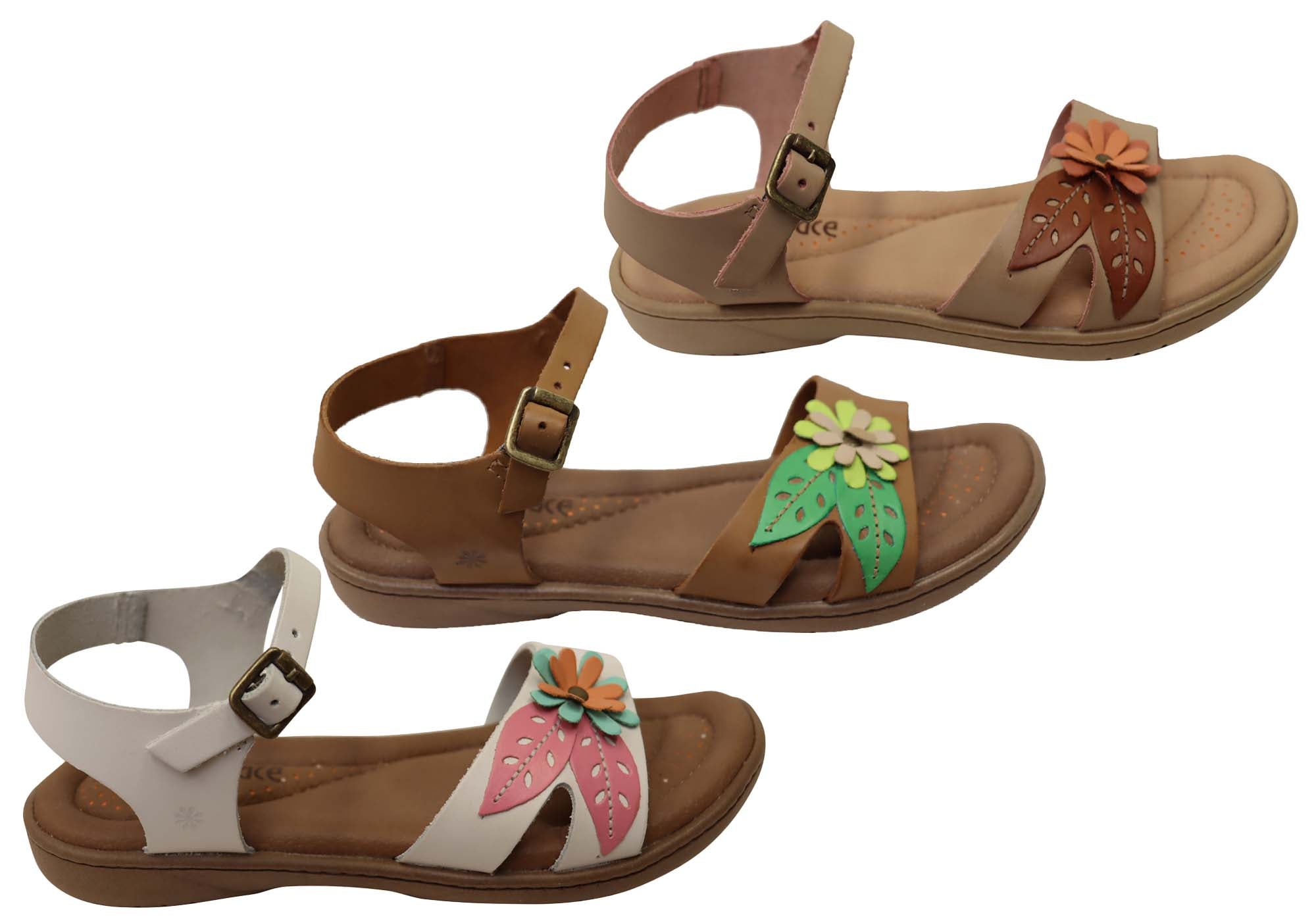 Mindy Women's Comfortable Leather Sandals - Handmade in Brazil - Perfect for Summer, Beach & Casual Outings