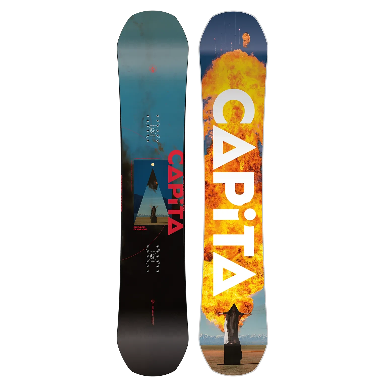 Capita Defenders Of Awesome Snowboard 2025 - Premium All-Mountain Snowboard for Men & Women | Perfect for Freestyle, Powder & Park Riding