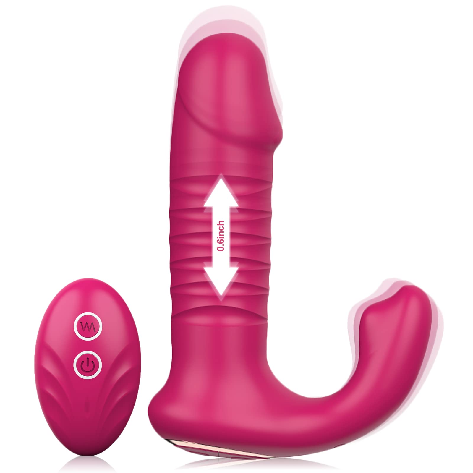 **Remote Control Wearable Panty Vibrator - 12 Powerful Thrusting Modes for Women & Couples - Discreet & Hands-Free Adult Sex Toy - Perfect for Date Nights & Spicing Up Intimacy**