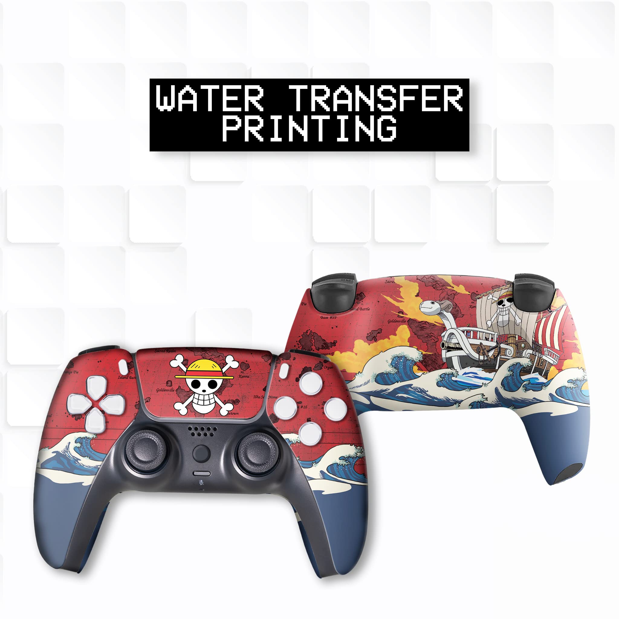 Custom Wireless PS5 Controller for Playstation 5 Console - Hydro-Dip Printed Gamepad with Premium Mods | Officially Licensed & Proudly Made in USA | Perfect for Competitive Gaming, Streaming & Long Play Sessions