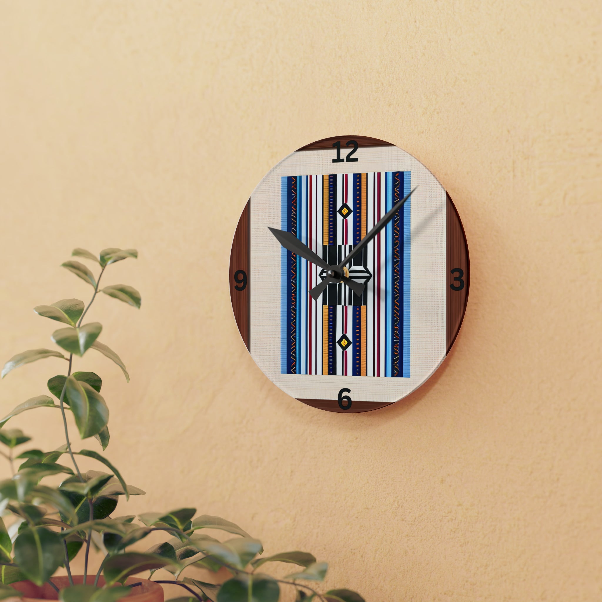 Stylish Acrylic Wall Clock - Square or Round Design with Nevada Strips | Modern Home & Office Decor | Perfect for Living Room, Bedroom or Workspace