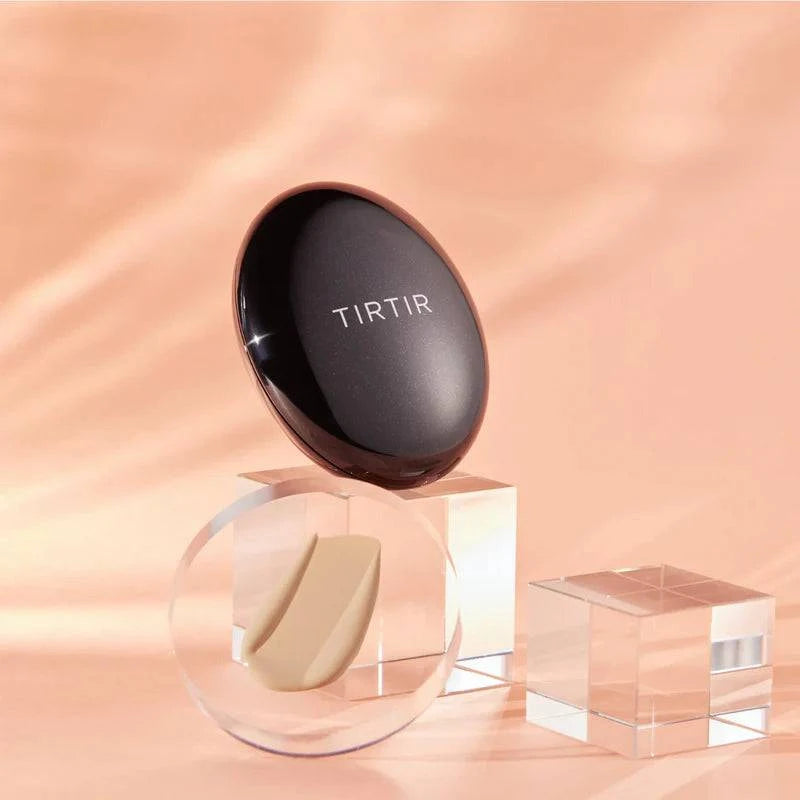 TIRTIR Mask Fit Cushion SPF50+ PA+++ - Black - Full Coverage Cushion Foundation for Flawless Skin | Perfect for Daily Wear, Special Occasions & On-The-Go Touch Ups