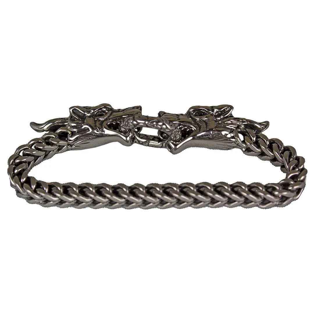 Steeltime Dragon Head Bracelet for Men - Stainless Steel Adjustable Bangle with Unique Design - Perfect for Gifts, Fashion Accessories, and Daily Wear