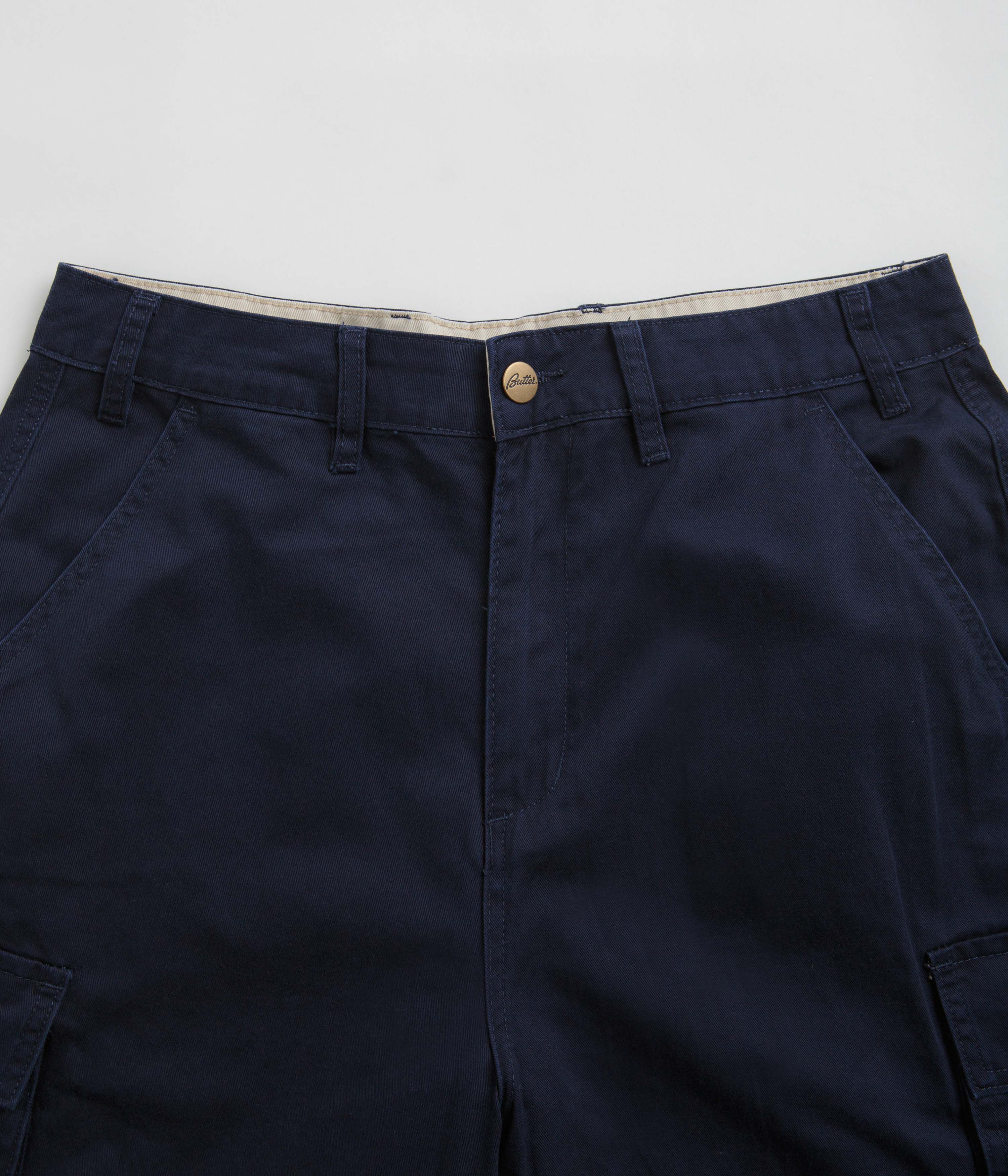 Butter Goods Men's Field Cargo Shorts - Navy Blue Outdoor Workwear for Hiking, Camping & Casual Wear
