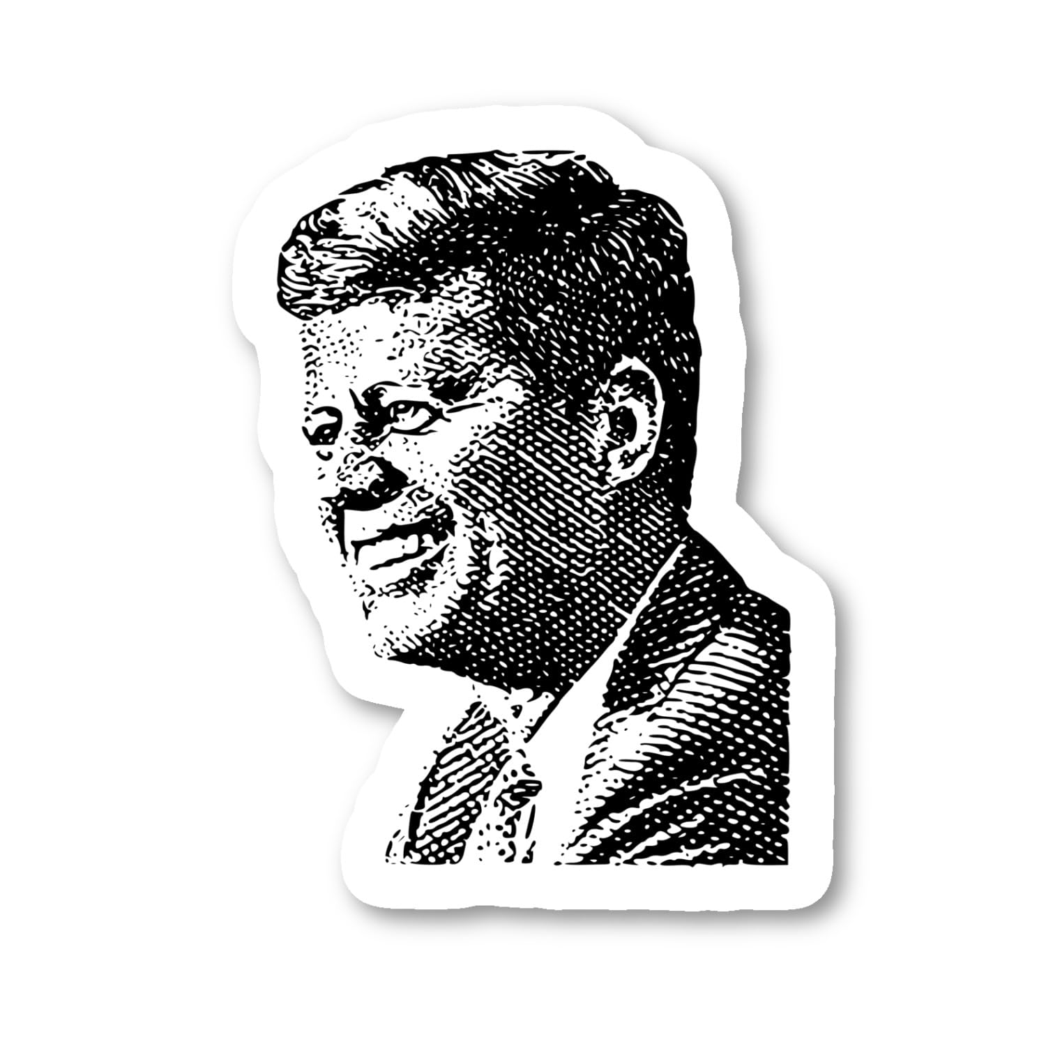 Vintage JFK Stickers 3-Pack - 2.5