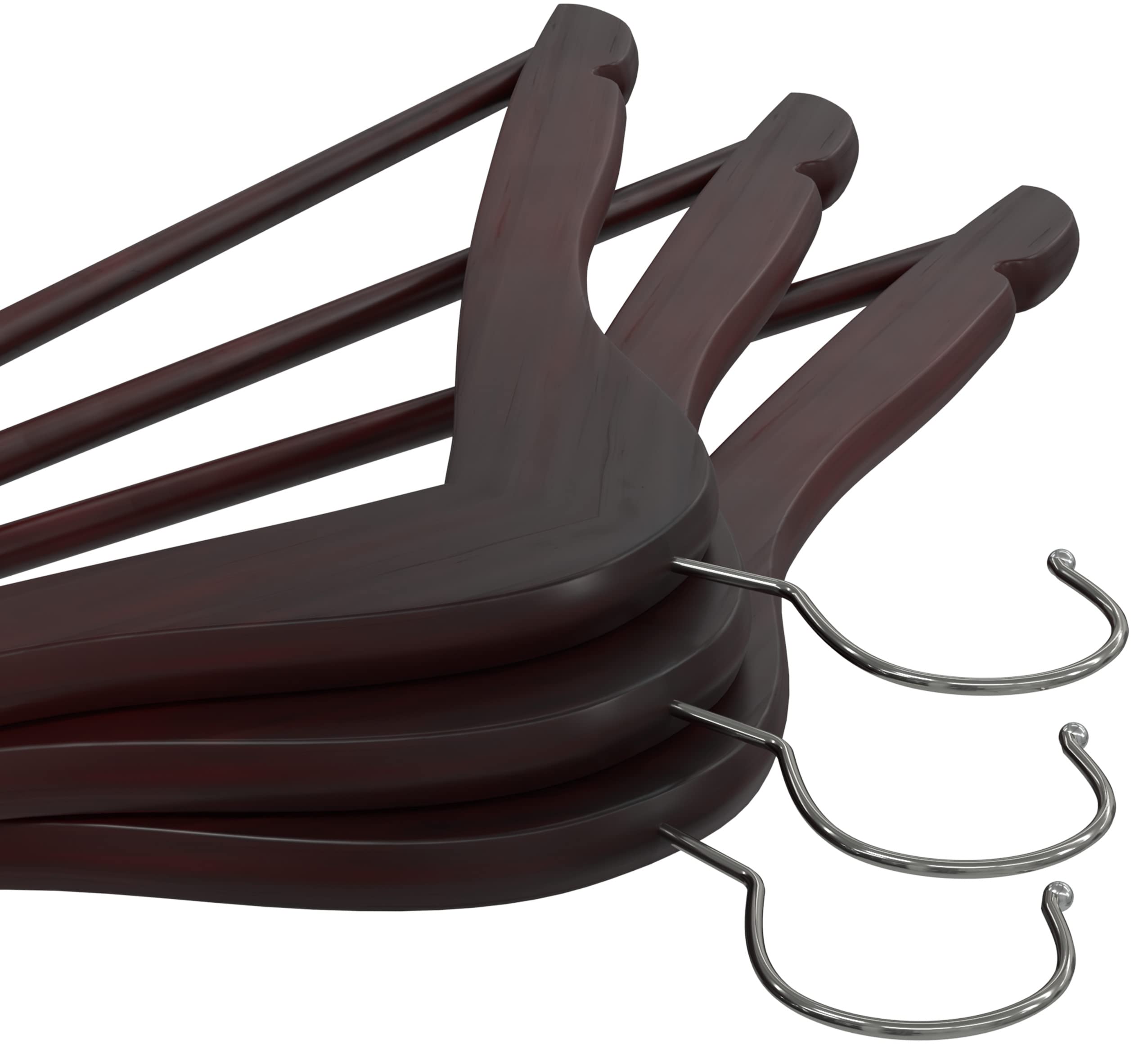 Utopia Home Premium Wooden Hangers 20 Pack - Durable Slim Coat & Suit Hangers with 360° Rotatable Hook & Shoulder Grooves (Cherry) - Ideal for Closet Organization, Wardrobe Storage & Garment Protection