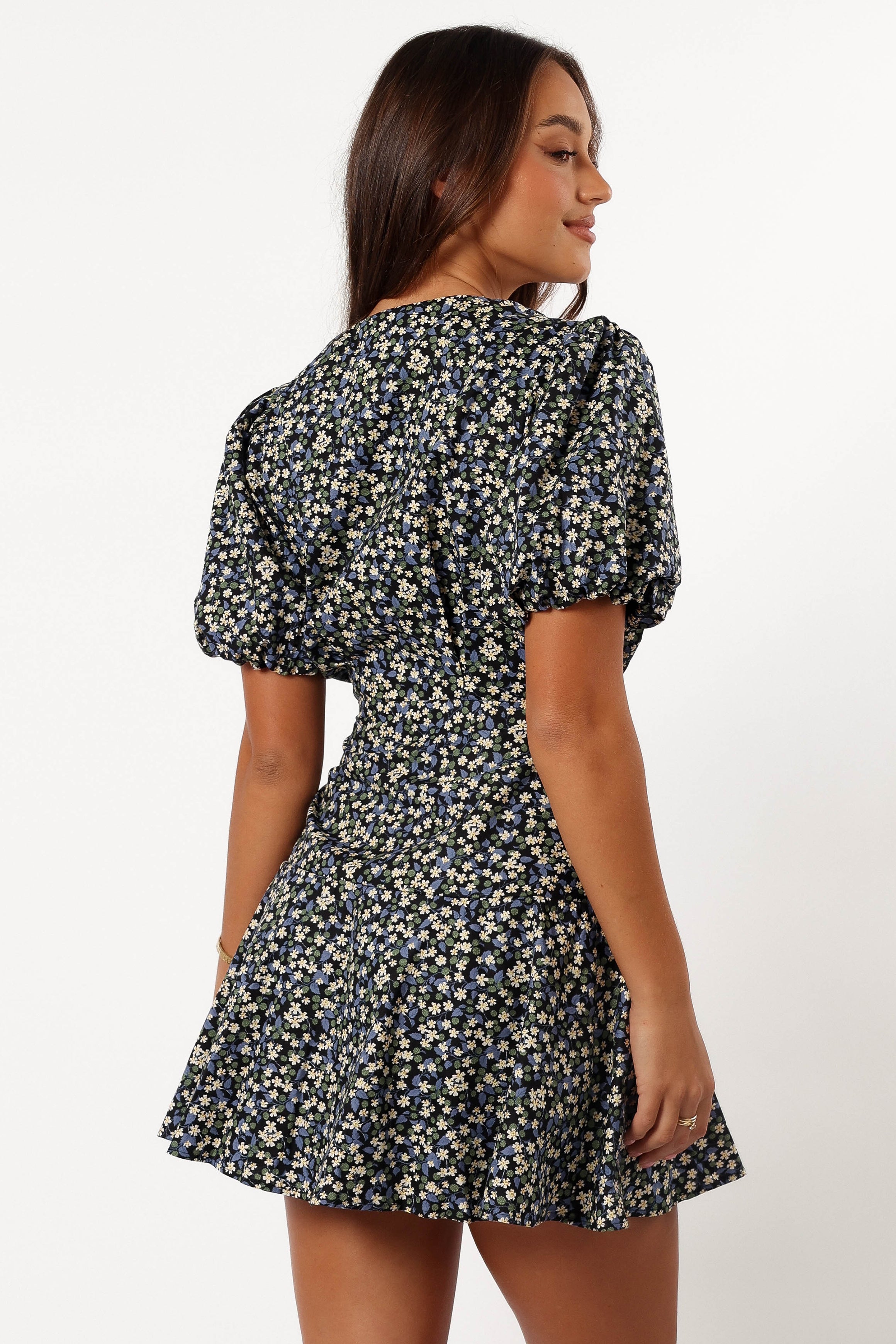 Kenn Wrap Mini Dress - Indigo Vanilla | Flattering Bodycon Style for Women | Perfect for Date Night, Parties & Casual Outings