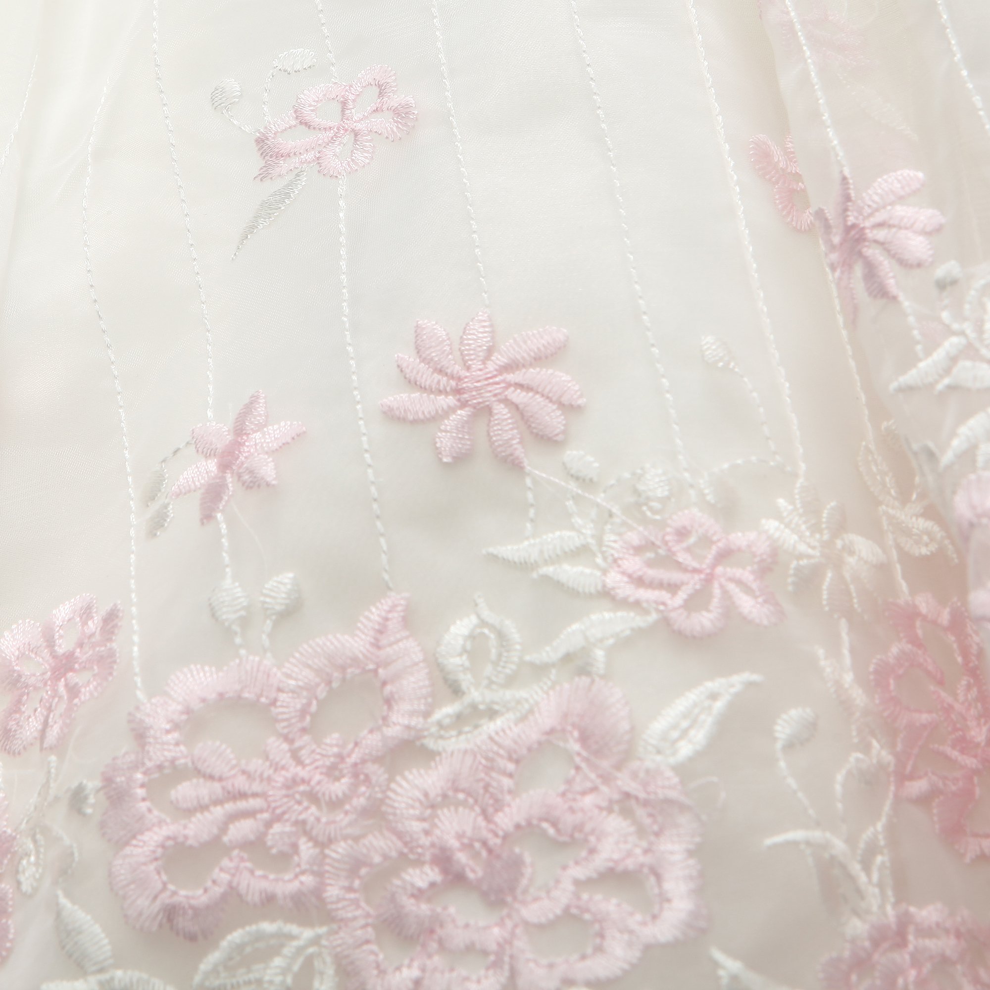 Richie House Girls' Floral Embroidered Pink Dress RH0817 - Perfect for Birthday Parties, School Events & Special Occasions