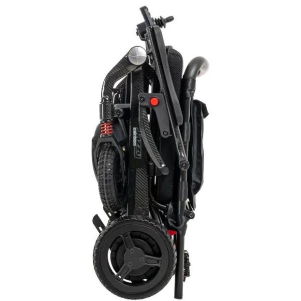 Pride Jazzy Carbon Travel Lite Power Wheelchair - Lightweight Portable Mobility Scooter for Adults & Seniors - Perfect for Air Travel, Shopping Malls & Outdoor Adventures
