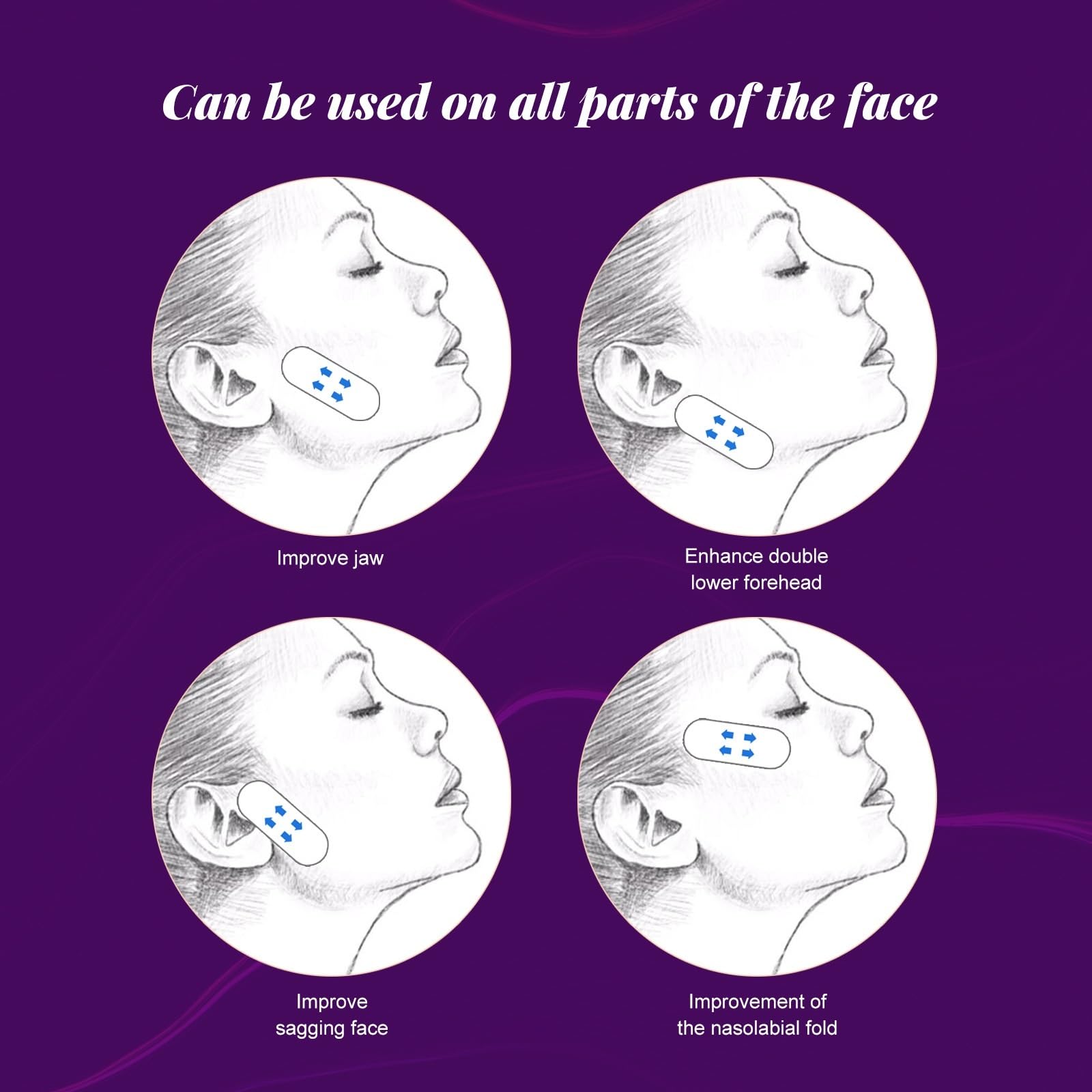 Natural Face Lift Tape - Invisible Skin Tightening for Sagging Skin & Wrinkles - Daily Use