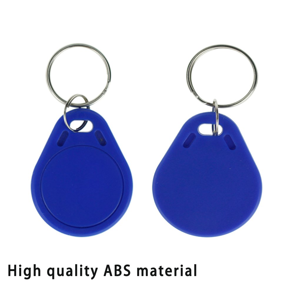 HFeng 13.56MHz NFC Keyfob Token - 50 Pack Rewritable RFID Key Cards with UID Changeable MF1K Chip for Access Control, Door Entry & Card Cloning - Perfect for Office Security, Hotel Key Cards & Smart Home Systems