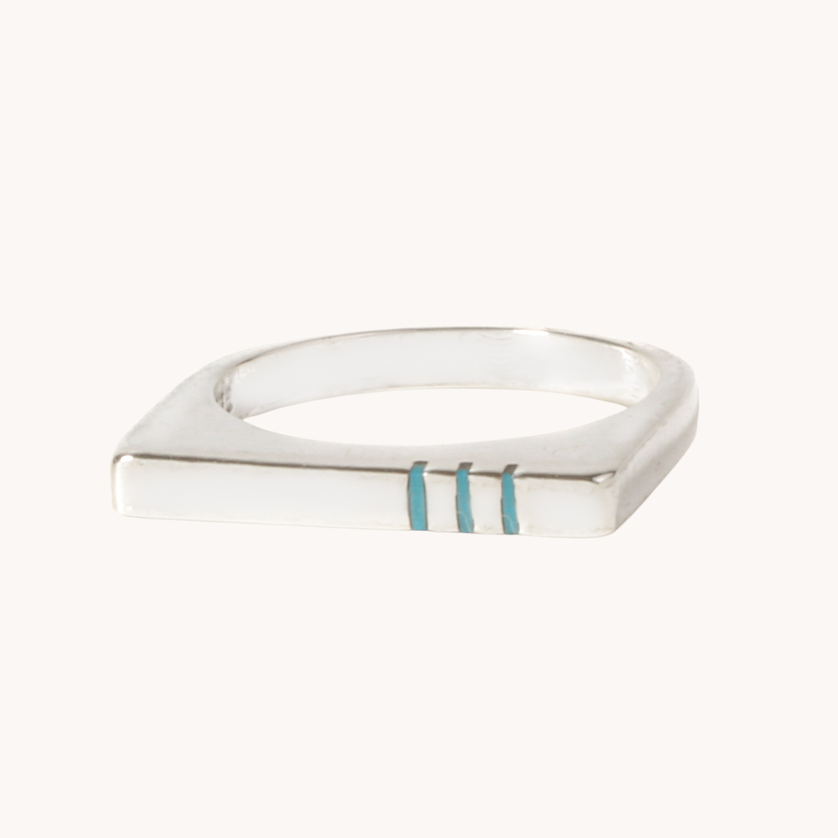 Spirit: Sterling Silver Square Ring for Women - Elegant Minimalist Jewelry for Everyday Wear, Gifts & Special Occasions