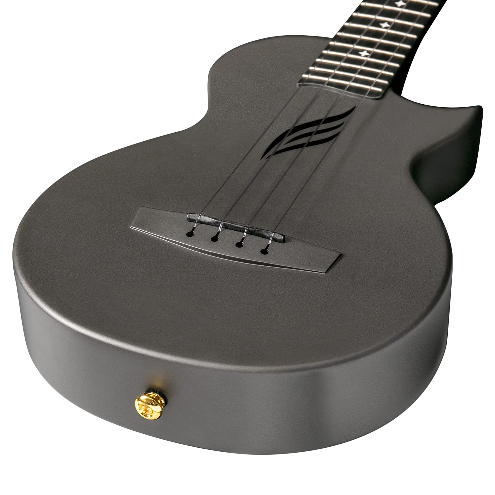 Enya Nova U Pro Black Tenor Ukulele 26 Inch - Carbon Fiber Travel Ukelele with Cutaway Design | Complete Beginner Bundle Kit (Case, Strap, Capo, Strings) | Perfect for Adults, Travel & Outdoor Performances