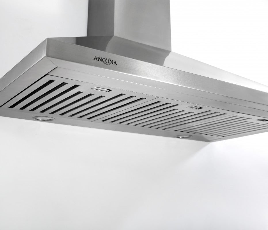 Rapido IV 36-Inch Stainless Steel Range Hood with LED Lights - Powerful 900 CFM Kitchen Vent Hood for Gas Stove, Island Mount - Perfect for Modern Home Kitchen & Restaurant Use