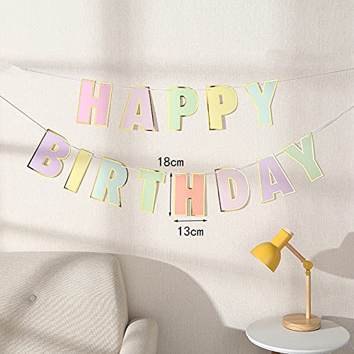 Rainbow High Chair Banner for 1st Birthday Party Decorations - Girls' First Birthday Tutu Skirt with Headband & Pennant - Perfect for Baby Shower, Birthday Photography & Nursery Decor (Rainbow Theme)