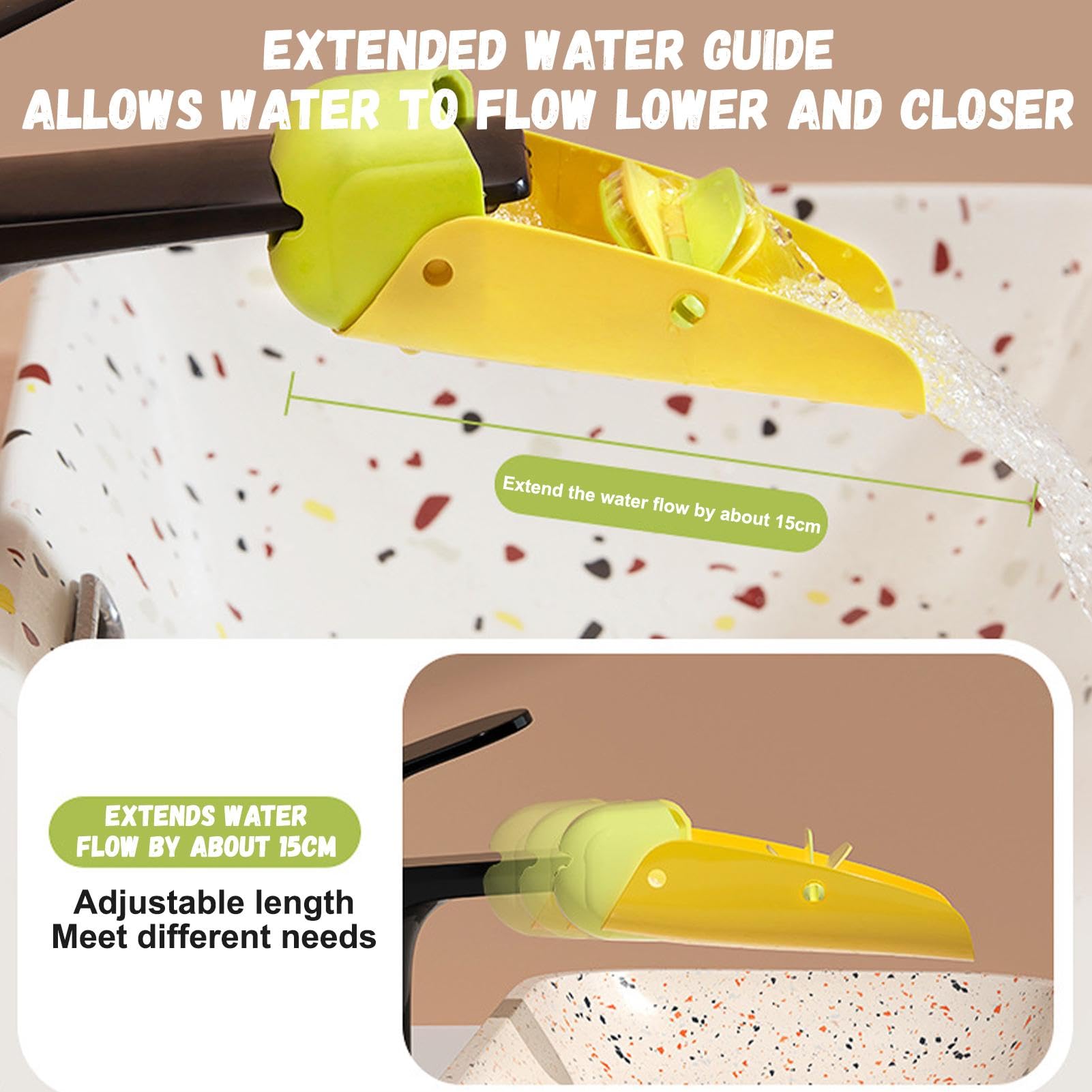 Windmill Design Toddler Faucet Extender - Safe & Fun Sink Adapter for Kids Hand Washing | Children's Bathroom Helper for Easy Hand Hygiene at Home & School