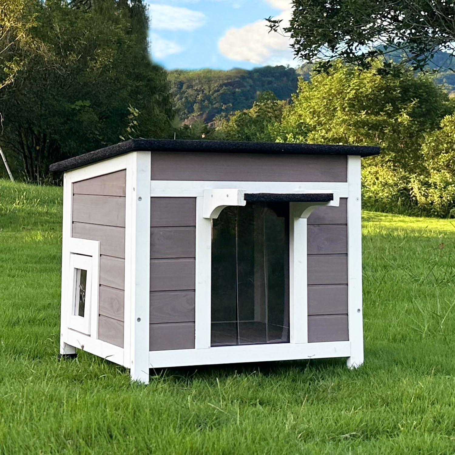 Weatherproof Outdoor Cat House for Feral Cats - Insulated Winter Shelter with Waterproof Design | Perfect for Backyards, Gardens & Cold Weather Protection