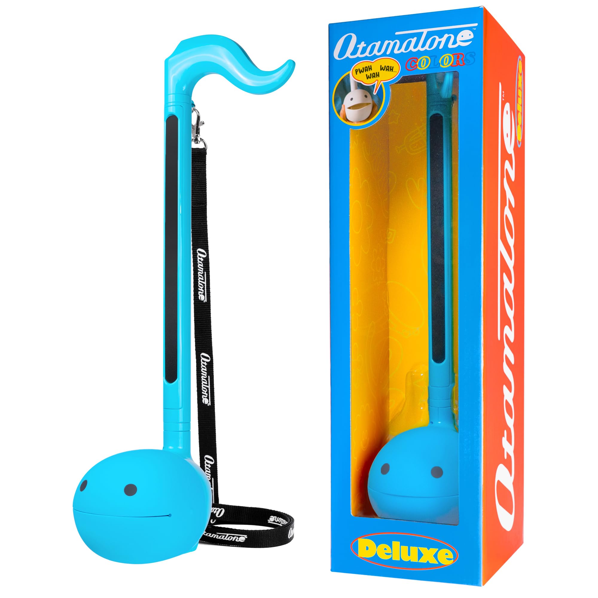 Otamatone Deluxe Electronic Musical Instrument - Portable Digital Synthesizer from Japan | Fun Gift for Adults & Music Lovers | Blue with English Manual | Perfect for Music Creation, Parties & Unique Gifts