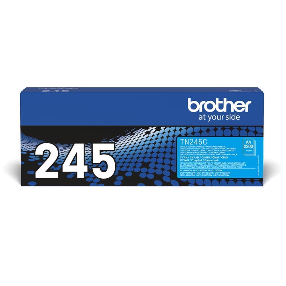 Brother TN-245C High Yield Toner Cartridge - Compatible with Brother Printers | Reliable Printing for Home & Office Use