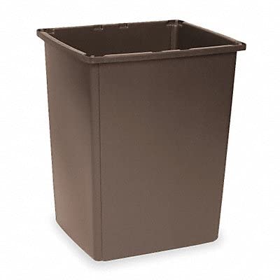 56 Gallon Brown Rectangular Glutton Container - Heavy-Duty Storage Bin for Food, Grain, and Bulk Supplies | Perfect for Farms, Warehouses, and Commercial Kitchens